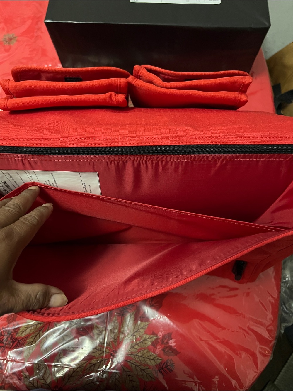 Vintage Ikea 1999 Messenger Bag Red Shoulder Bag Laptop Travel/Work - Picture 7 of 15